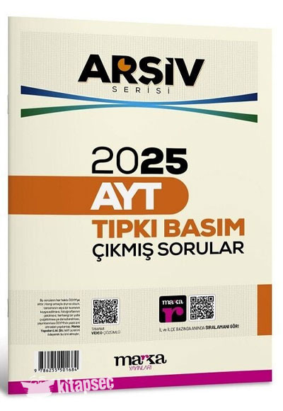 2025 AYT Arşiv Serisi Tıpkı Basım Çıkmış Sorular Tamamı Video Çözümlü Marka Yayınları