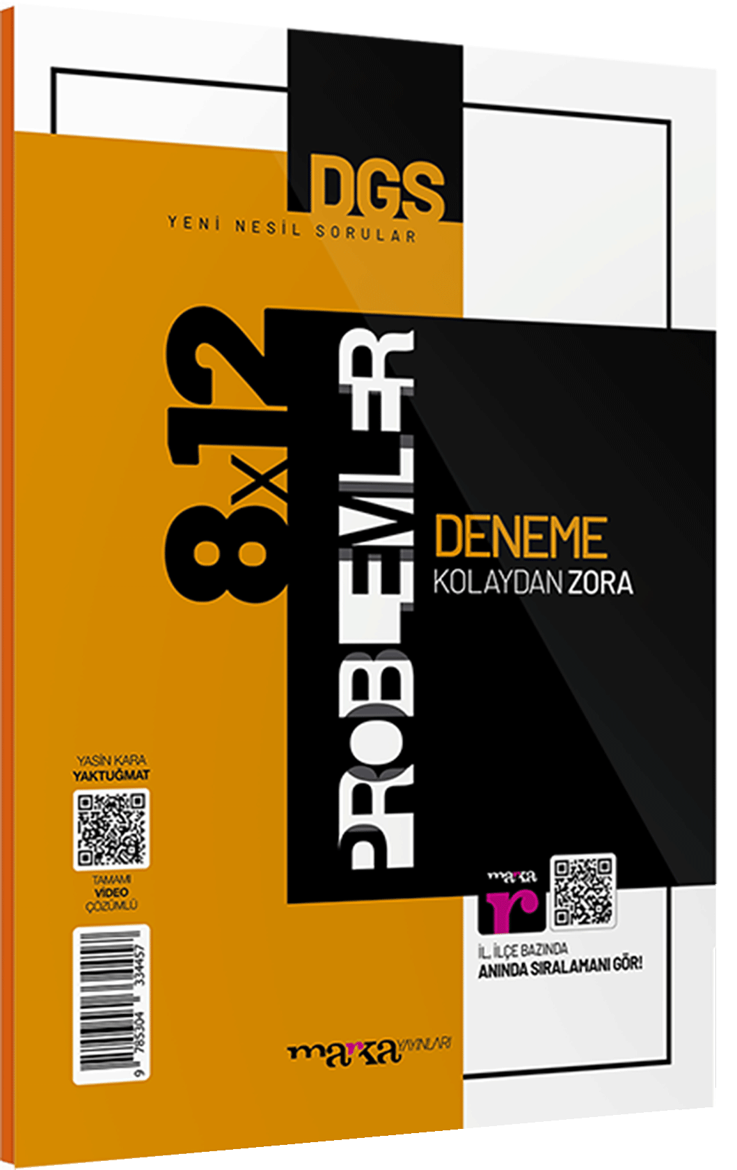 DGS Yeni Nesil 8x12 Tamamı Video Çözümlü Problemler Deneme Marka Yayınları
