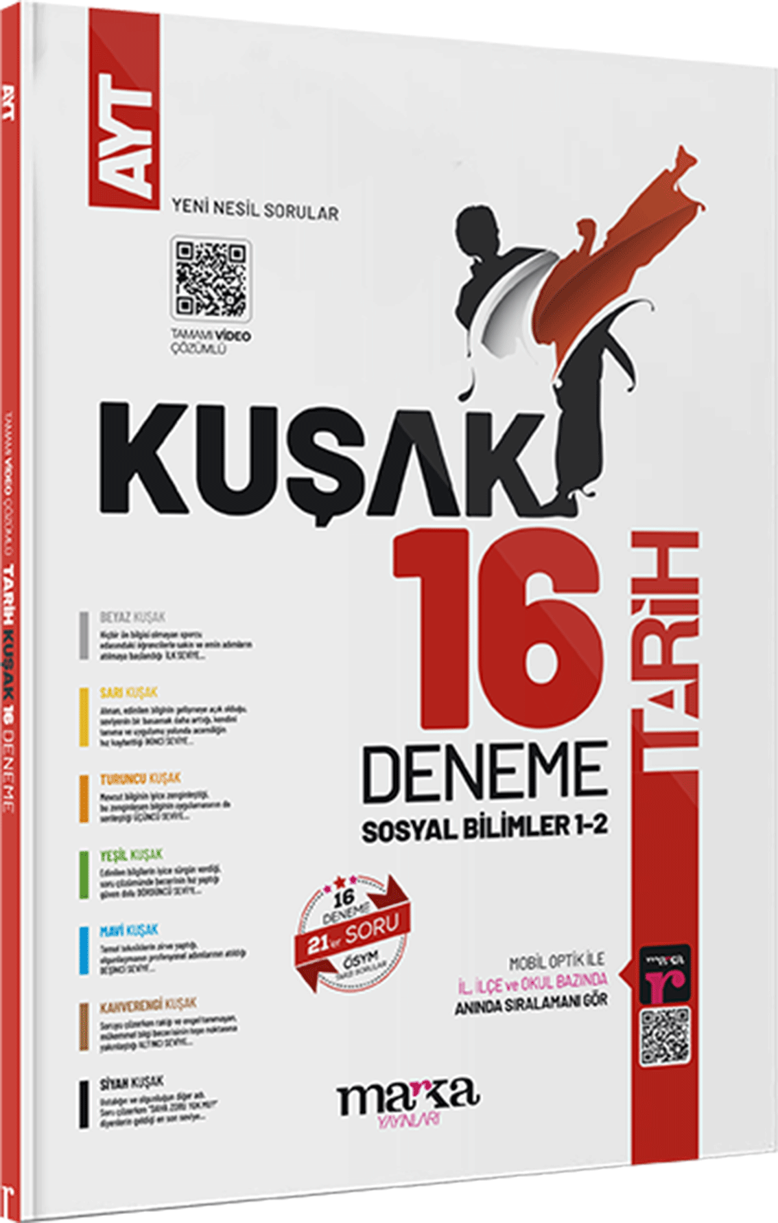 2025 AYT Tarih Kolaydan Zora 16 Kuşak Deneme Tamamı Video Çözümlü Marka Yayınları