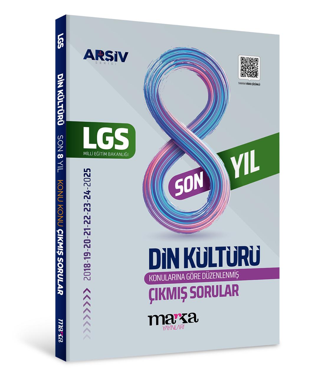 LGS DİN KÜLTÜRÜ KONU KONU ÇIKMIŞ SORULAR  SON 8 YIL MARKA YAYINLARI