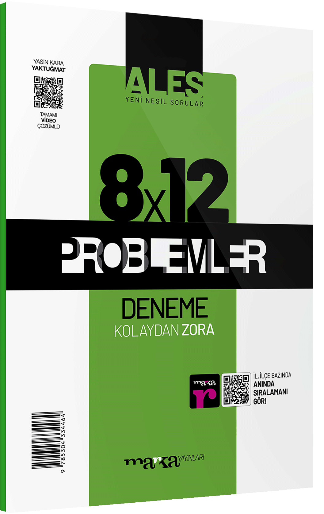 ALES Yeni Nesil 8x12 Tamamı Video Çözümlü Problemler Deneme Marka Yayınları
