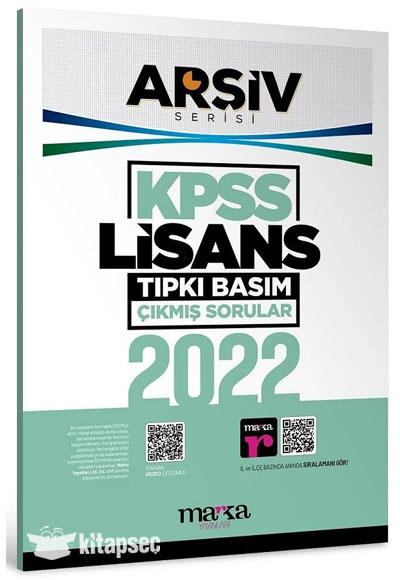 2022 Lisans Genel Yetenek Genel Kültür Tıpkı Basım Çıkmış Sorular Tamamı Video Çözümlü Marka Yayınları