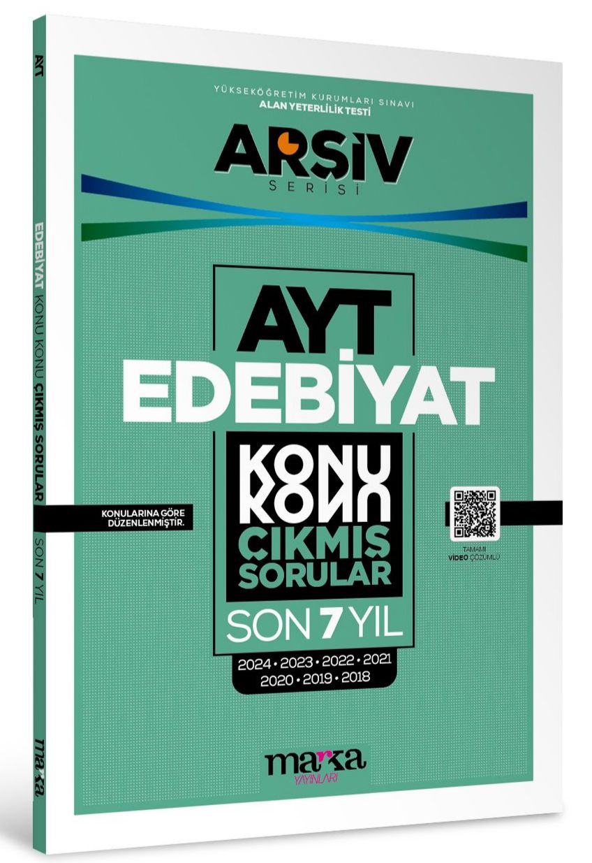 AYT Edebiyat Konu Konu Çıkmış Sorular Son 7 Yıl Marka Yayınları