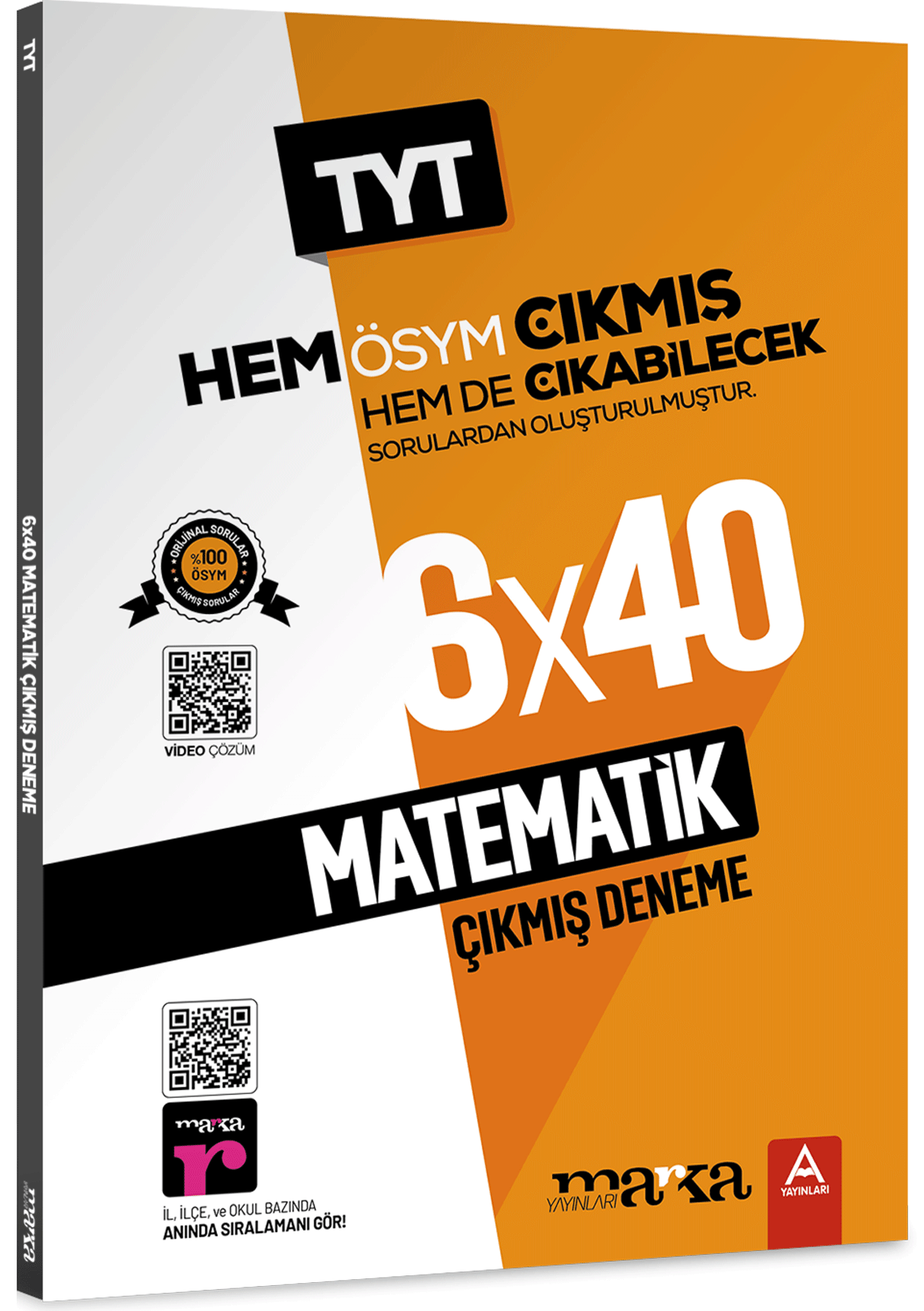 2024 TYT Matematik ÖSYM Çıkmış ve Çıkabilecek Sorulardan Oluşturulmuş 6 Deneme Sınavı Tamamı Video Çözümlü Marka Yayınları