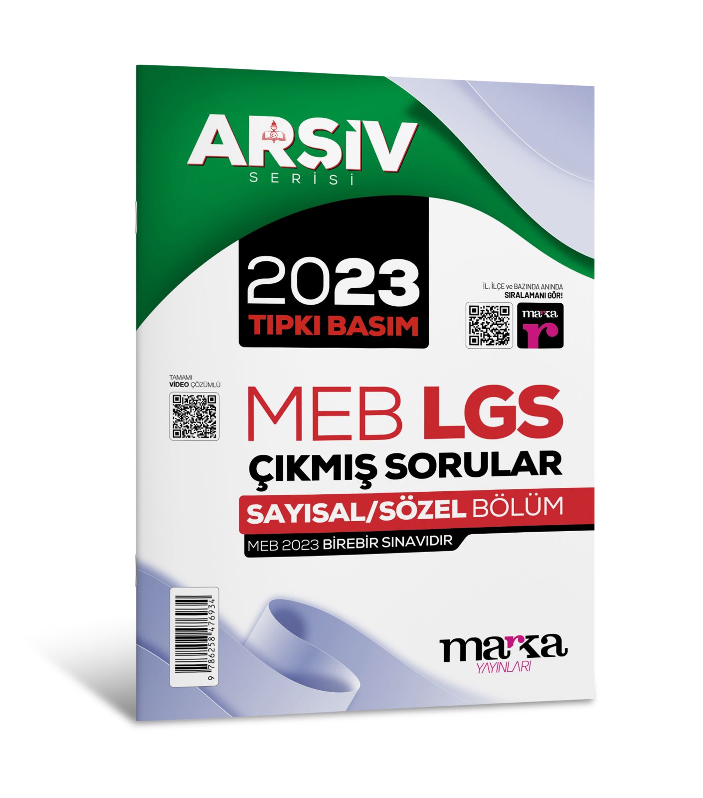8. Sınıf Arşiv Serisi LGS 2023 Çıkmış Sorular Çözümlü Tıpkı Basım Marka Yayınları