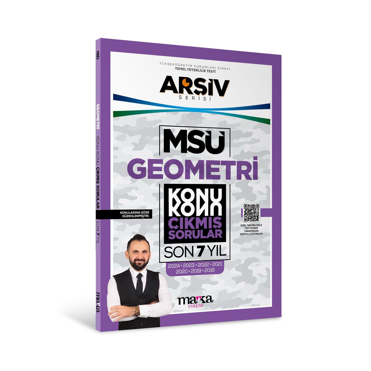 MSÜ Geometri Konu Konu Çıkmış Sorular Son 7 yıl Çıkmış Sorular Marka Yayınları