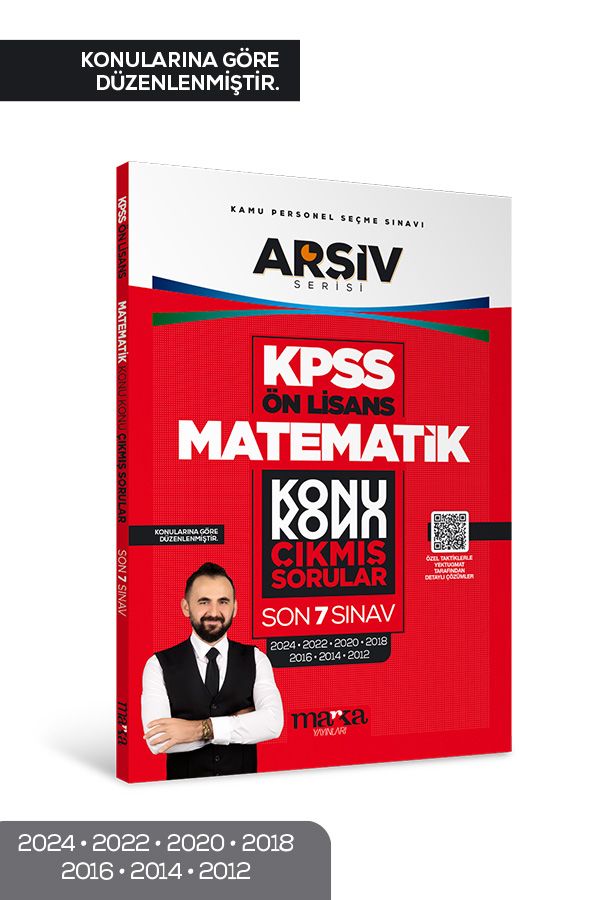 KPSS Ön Lisans Matematik Konu Konu Çıkmış Sorular Son 7 Sınav Çıkmış Sorular (2024 Dahil) Marka Yayınları