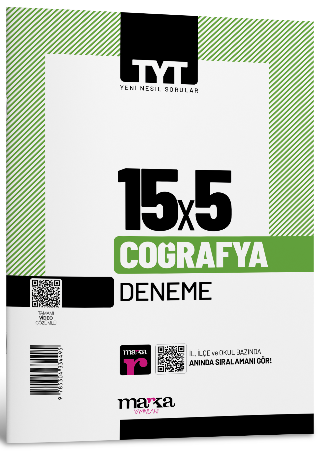 2026 TYT Coğrafya 15 Deneme Tamamı Video Çözümlü Marka Yayınları