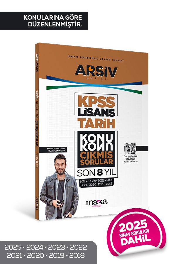 KPSS Lisans Tarih Konu Konu Çıkmış Sorular Son 8 yıl Çıkmış Sorular (2025 Dahil) Marka Yayınları