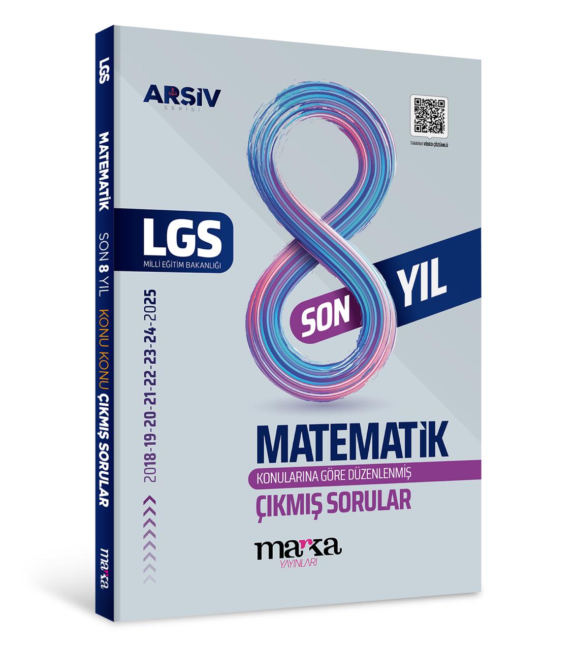 LGS MATEMATİK KONU KONU ÇIKMIŞ SORULAR  SON 8 YIL MARKA YAYINLARI