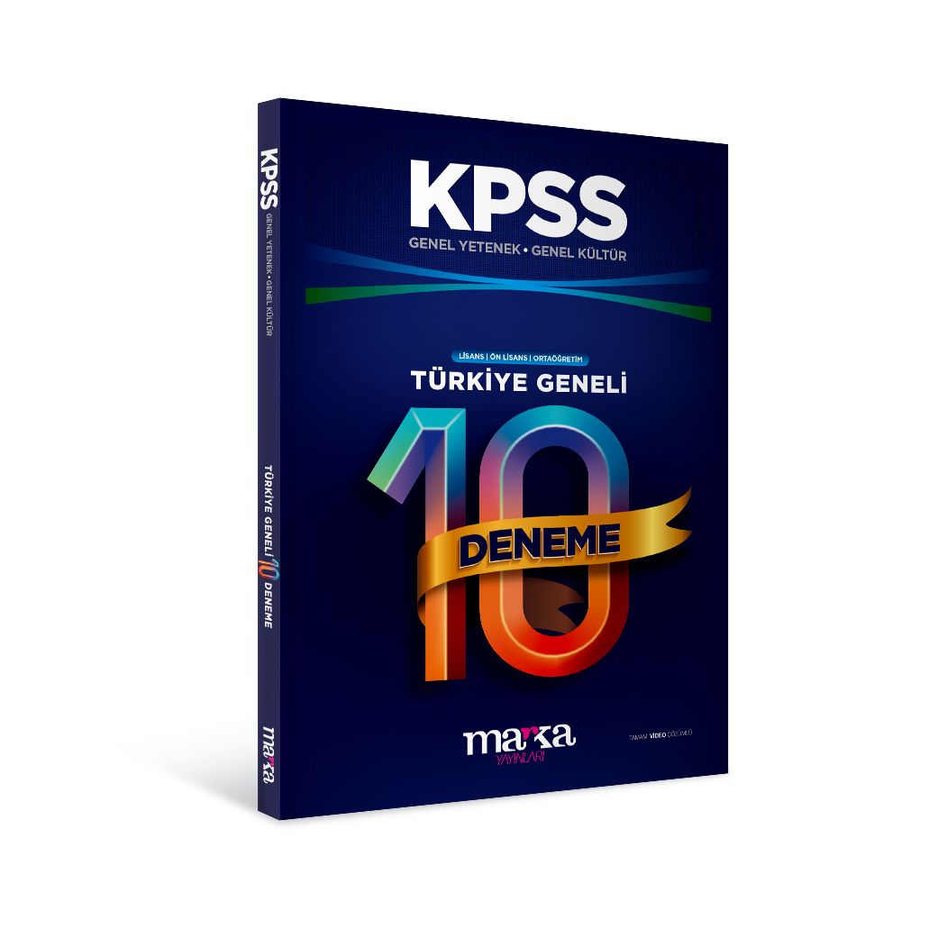 KPSS GENEL YETENEK GENEL KÜLTÜR TÜRKİYE GENELİ 10 DENEME