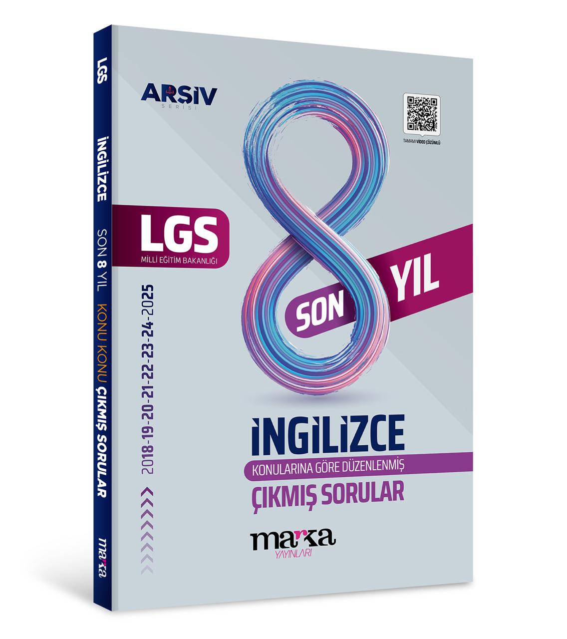 LGS İNGİLİZCE KONU KONU ÇIKMIŞ SORULAR  SON 8 YIL MARKA YAYINLARI