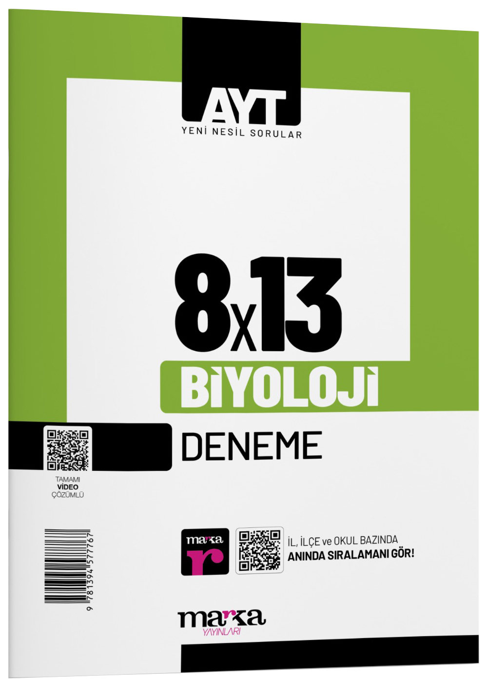 2026 AYT Biyoloji 8 Deneme Tamamı Video Çözümlü Marka Yayınları